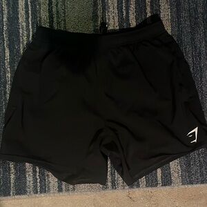 Gymshark arrival 5 inch inseam shorts, men’s small, black, very few wears